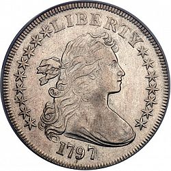 1 dollar 1797 Large Obverse coin