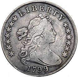 1 dollar 1799 Large Obverse coin