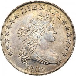 1 dollar 1802 Large Obverse coin