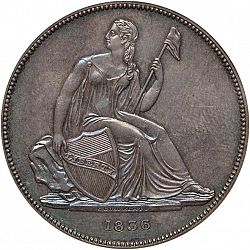 1 dollar 1836 Large Obverse coin