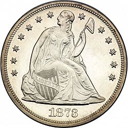 1 dollar 1873 Large Obverse coin