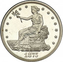 1 dollar 1875 Large Obverse coin