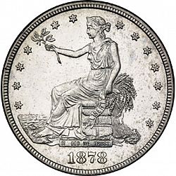 1 dollar 1878 Large Obverse coin