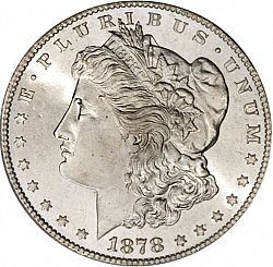 1 dollar 1878 Large Obverse coin