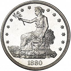 1 dollar 1880 Large Obverse coin