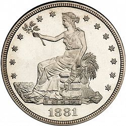 1 dollar 1881 Large Obverse coin