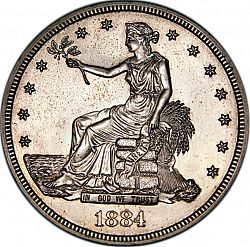 1 dollar 1884 Large Obverse coin