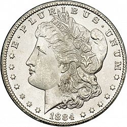 1 dollar 1884 Large Obverse coin