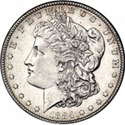 1 dollar 1884 Large Obverse coin