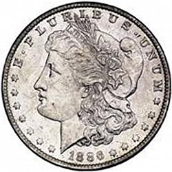1 dollar 1886 Large Obverse coin