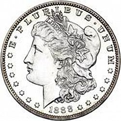 1 dollar 1888 Large Obverse coin