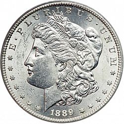 1 dollar 1889 Large Obverse coin
