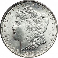 1 dollar 1890 Large Obverse coin