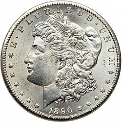 1 dollar 1890 Large Obverse coin