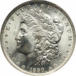 1 dollar 1890 Large Obverse coin