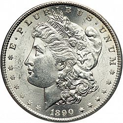 1 dollar 1890 Large Obverse coin