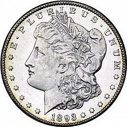 1 dollar 1893 Large Obverse coin