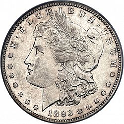 1 dollar 1893 Large Obverse coin