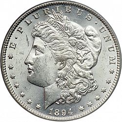 1 dollar 1894 Large Obverse coin