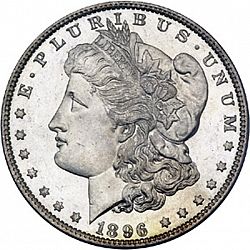 1 dollar 1896 Large Obverse coin