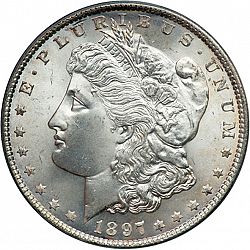 1 dollar 1897 Large Obverse coin