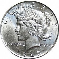 1 dollar 1923 Large Obverse coin