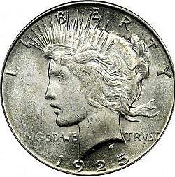 1 dollar 1925 Large Obverse coin