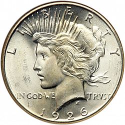 1 dollar 1926 Large Obverse coin