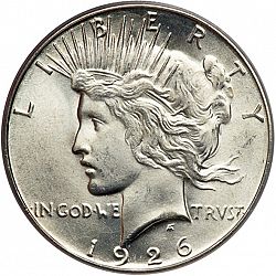 1 dollar 1926 Large Obverse coin