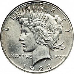 1 dollar 1928 Large Obverse coin