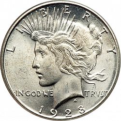 1 dollar 1928 Large Obverse coin