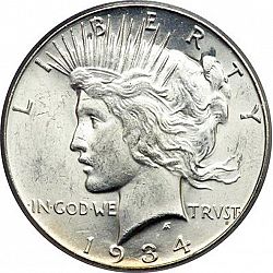 1 dollar 1934 Large Obverse coin