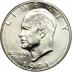 1 dollar 1971 Large Obverse coin