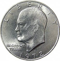 1 dollar 1972 Large Obverse coin