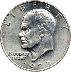 1 dollar 1973 Large Obverse coin