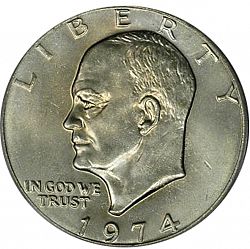1 dollar 1974 Large Obverse coin