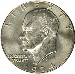 1 dollar 1974 Large Obverse coin