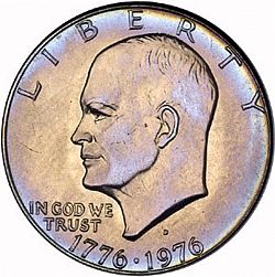 1 dollar 1976 Large Obverse coin