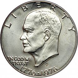 1 dollar 1976 Large Obverse coin
