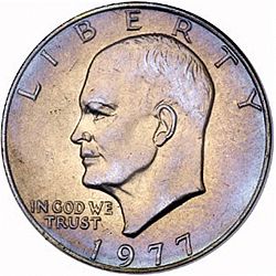 1 dollar 1977 Large Obverse coin