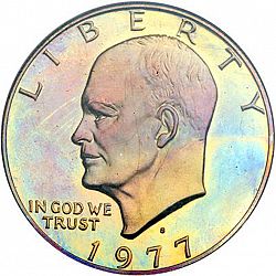 1 dollar 1977 Large Obverse coin