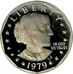 1 dollar 1979 Large Obverse coin