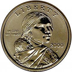 1 dollar 2000 Large Obverse coin