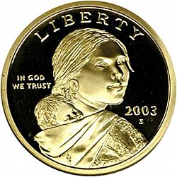 1 dollar 2003 Large Obverse coin