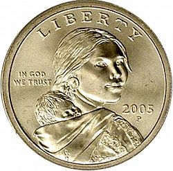 1 dollar 2005 Large Obverse coin