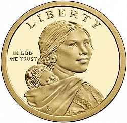 1 dollar 2013 Large Obverse coin