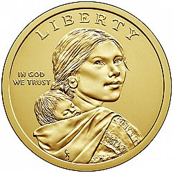1 dollar 2017 Large Obverse coin