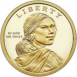 1 dollar 2017 Large Obverse coin