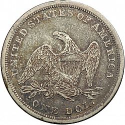 1 dollar 1840 Large Reverse coin