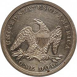 1 dollar 1841 Large Reverse coin